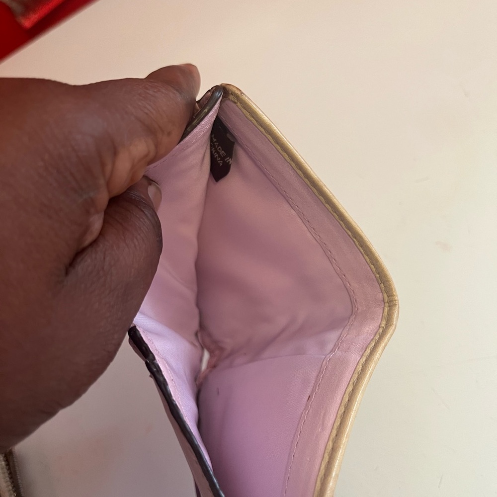 Preowned Coach Tan Wallet with Gold Accents - Picture 7 of 8